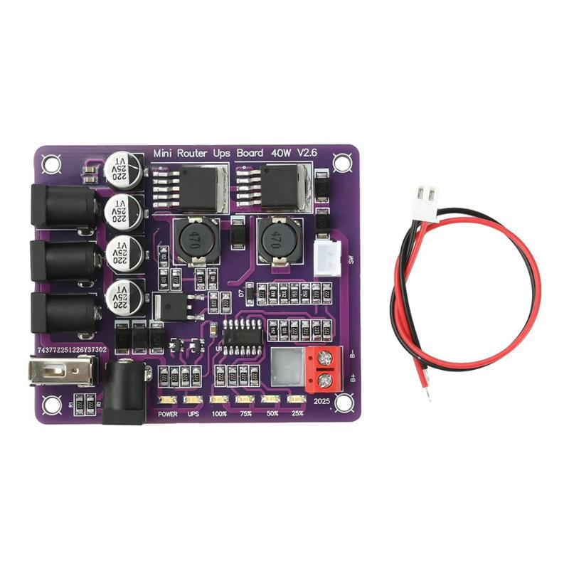 Power Supply 12V - Mini Router UPS Board 40W Battery
